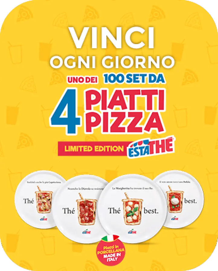 Vinci un set da 4 piatti pizza