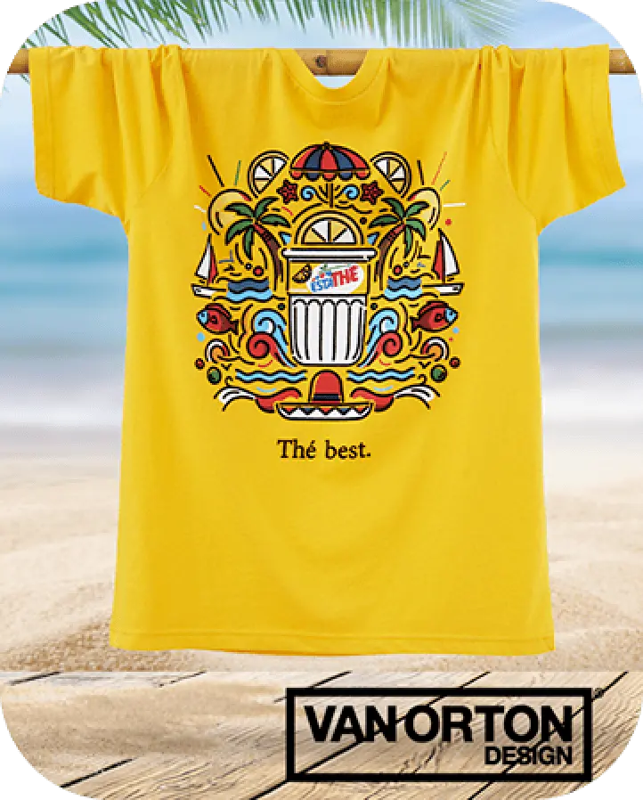  Vinci la T-Shirt Estathé firmata Van Orton