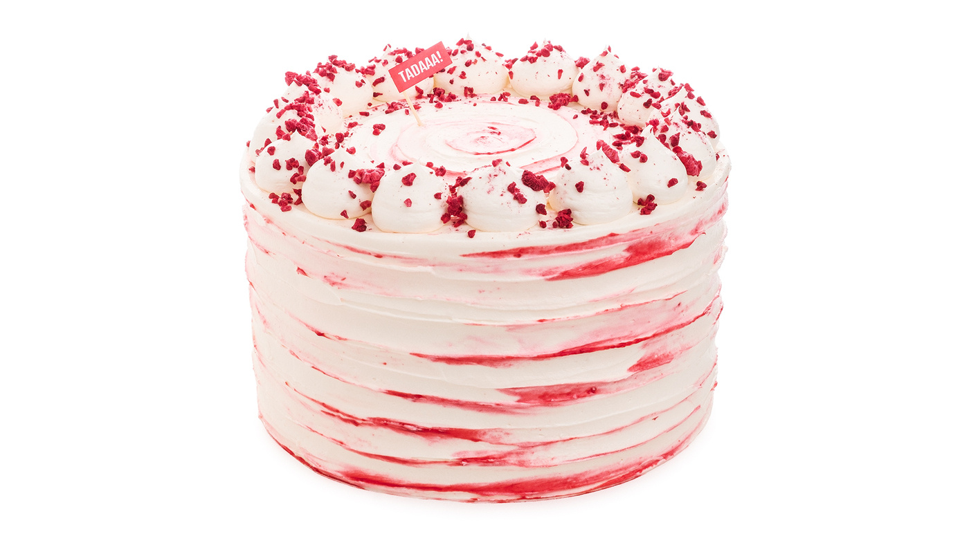 Cutter &Squidge’s Raspberry Ripple Cake 8''