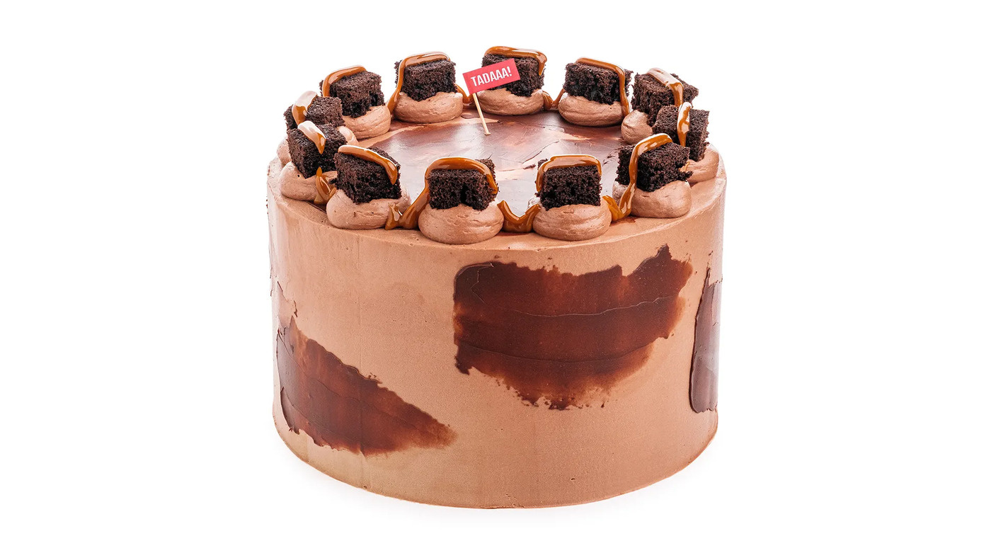 Cutter &Squidge’s Wheat Free Double Chocolate Salted Caramel Cake 8''