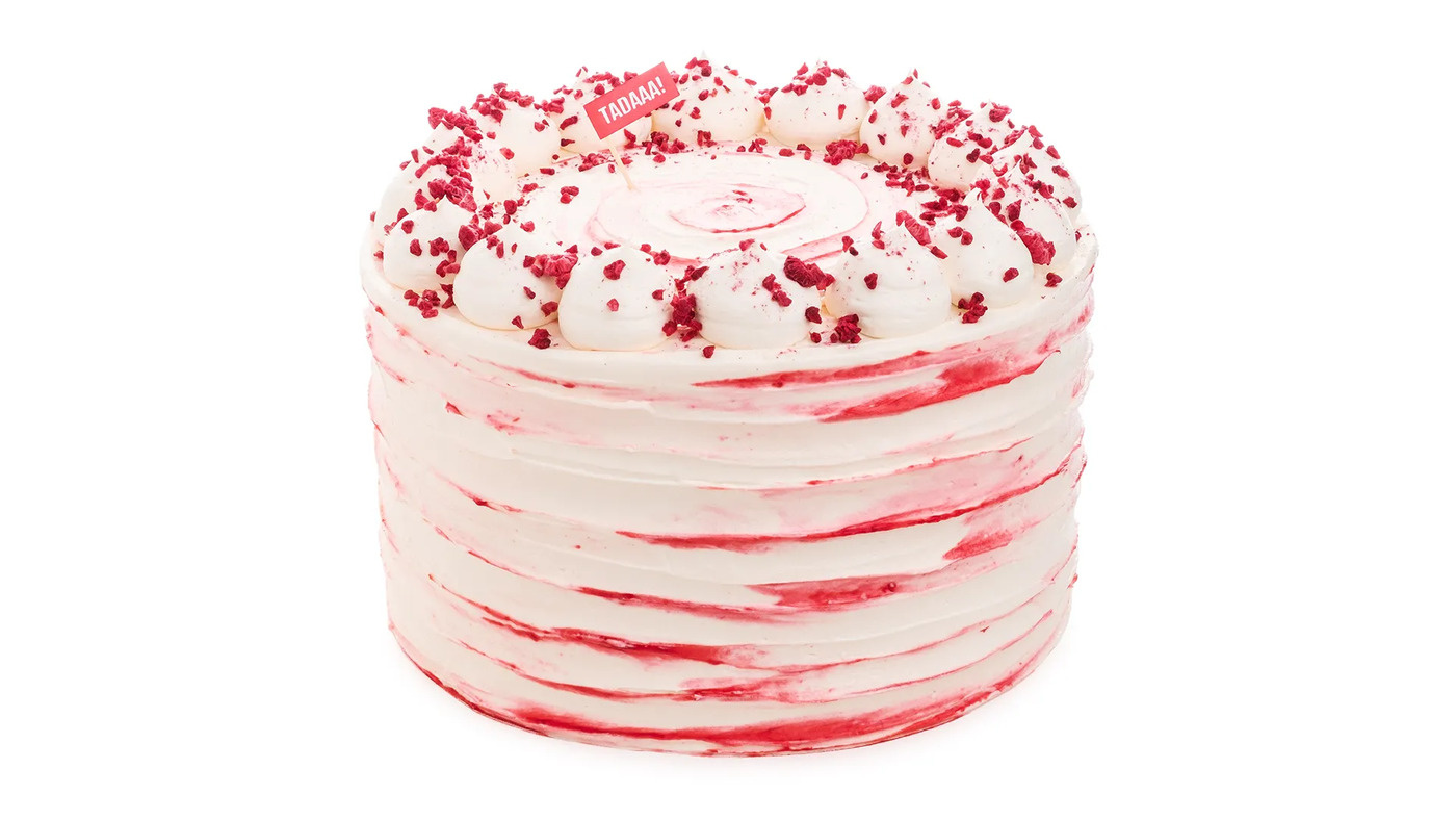 Cutter &Squidge’s Wheat Free Raspberry Ripple Cake