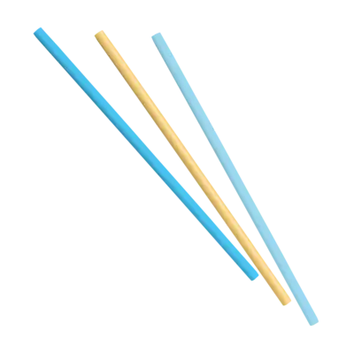 Blue & Gold Paper Straws