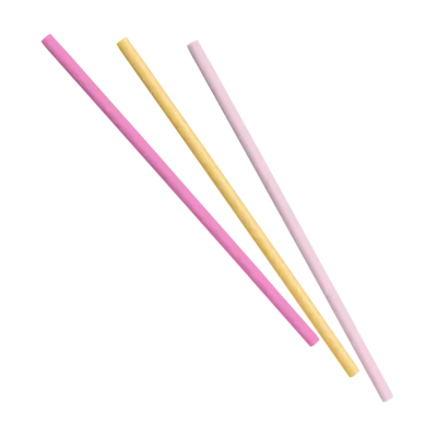 Pink & Gold Paper Straws