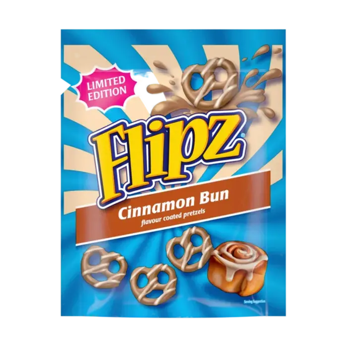 Flipz Cinnamon Bun Flavour Pretzels