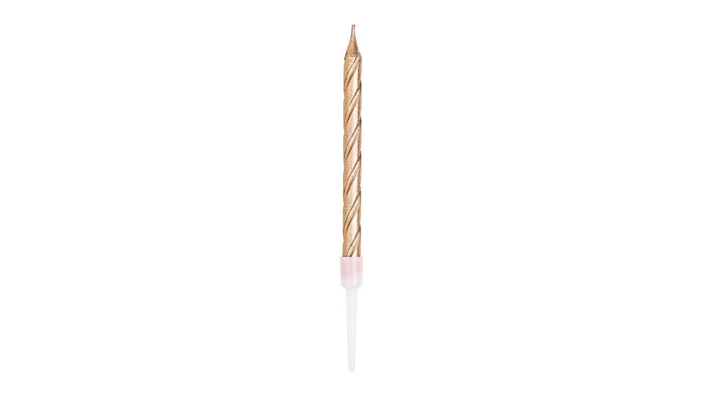 Gold Spiral Candles