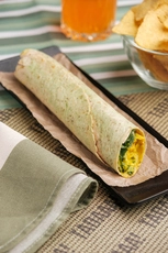 Masala Chickpea with Mango Chutney Wrap