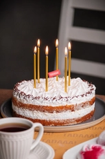 Gold Thin Candles