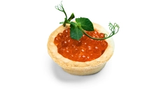 Ruby Red Caviar Elegance Tartlet