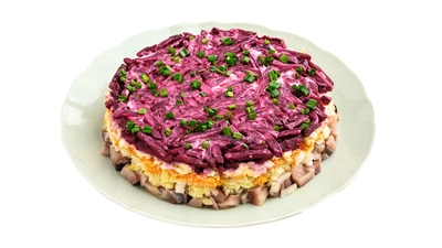 Traditional Shuba — Layered Beetroot & Herring Salad