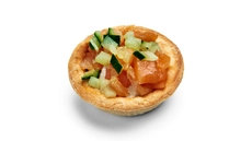 Salmon with Tartar Sauce Tartlet