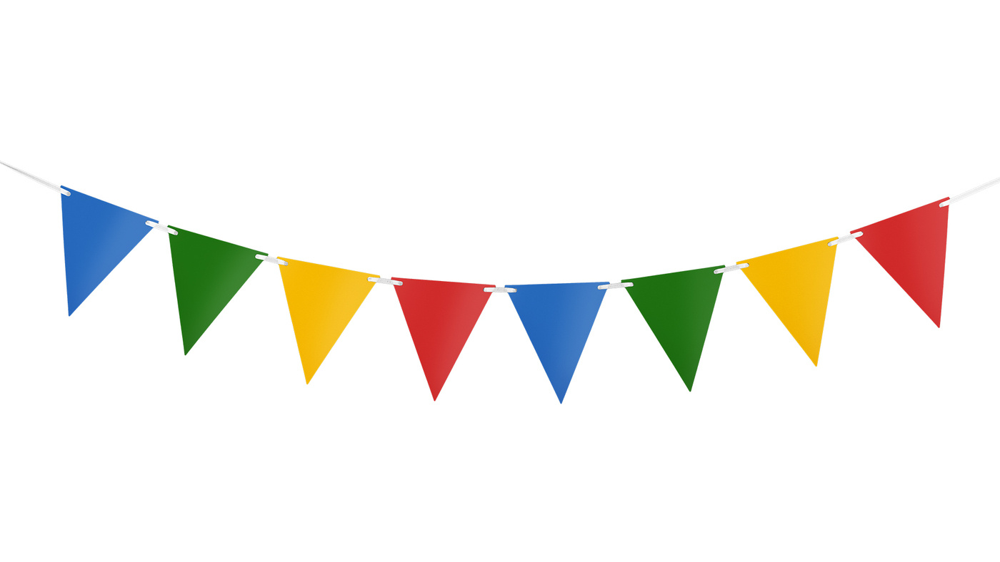 Multicolour Fair Bunting 12 flags