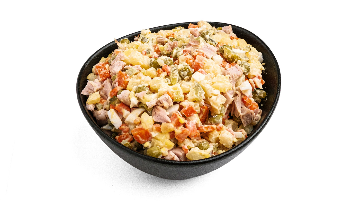 Chicken Olivier Salad Bowl for Sharing