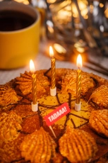 Gold Spiral Candles