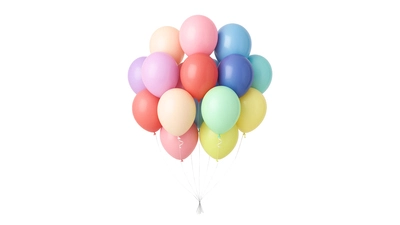 Pastel Rainbow Balloons