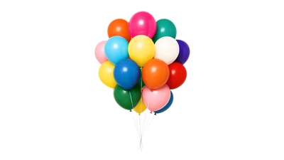 Vibrant Rainbow Balloons