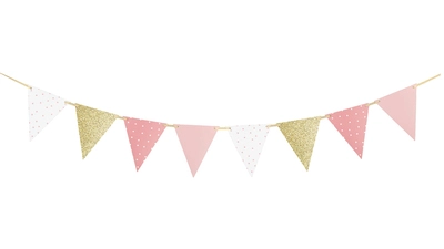 Gold and Pink Bunting