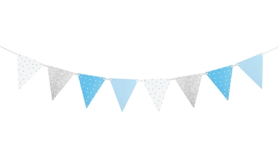Silver and Blue Bunting