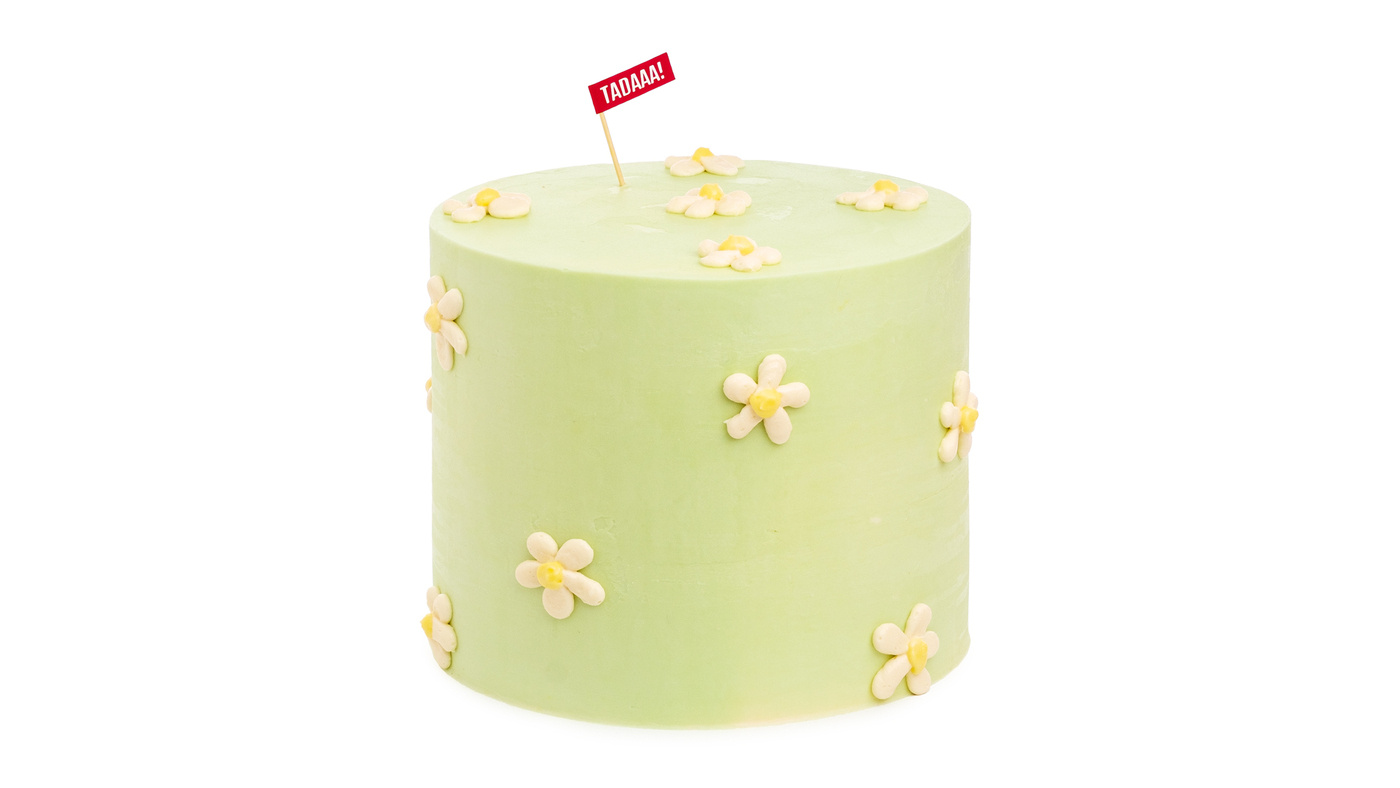 Daisy Lemon Cake 8''