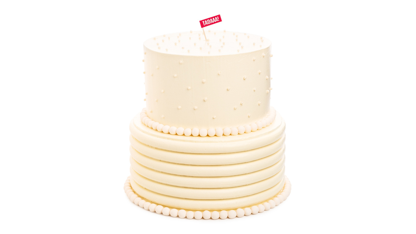 Pearl Red Velvet Two-Tier Cake