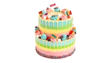 Candy Shop Vanilla Tier Cake 