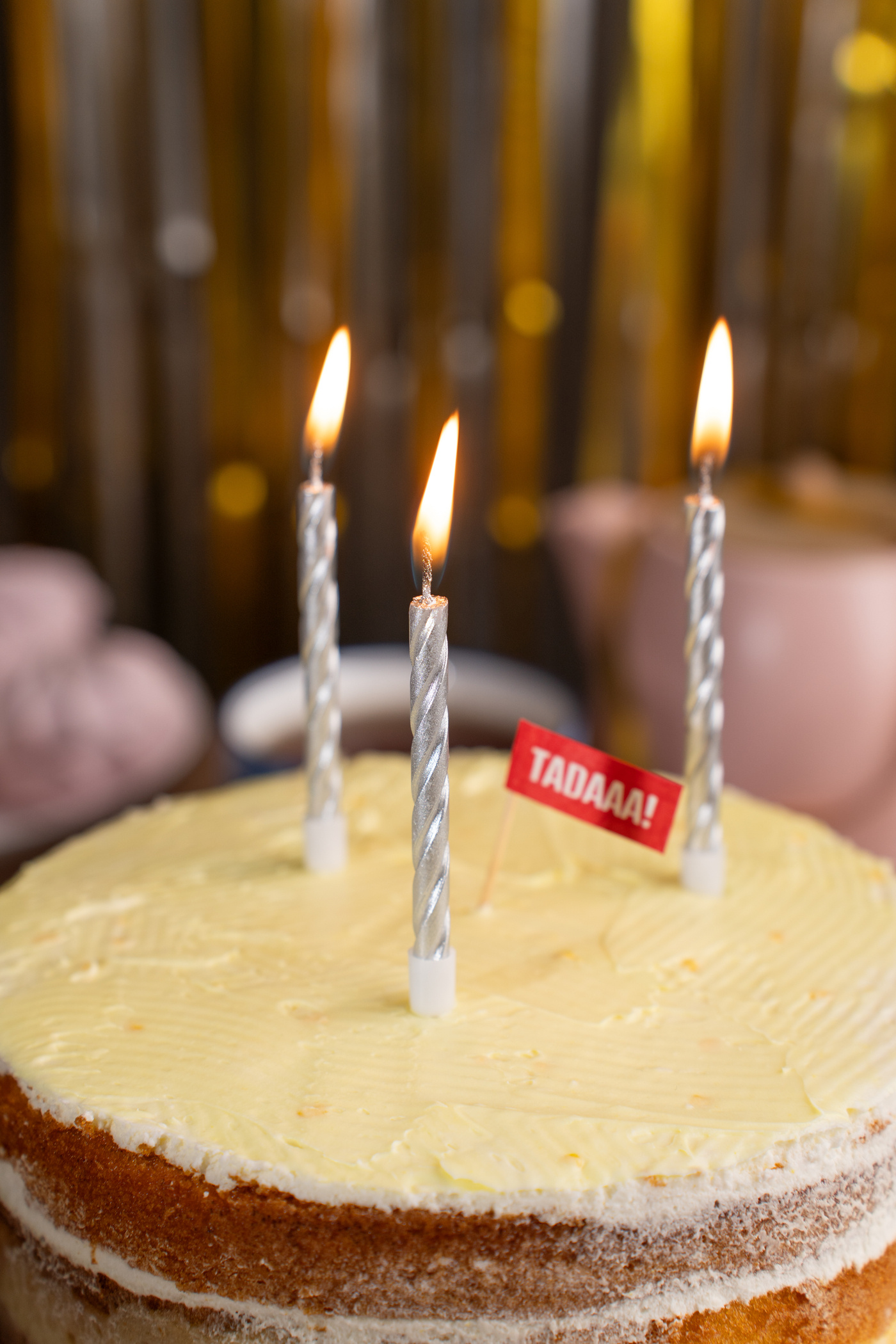 Silver Spiral Candles
