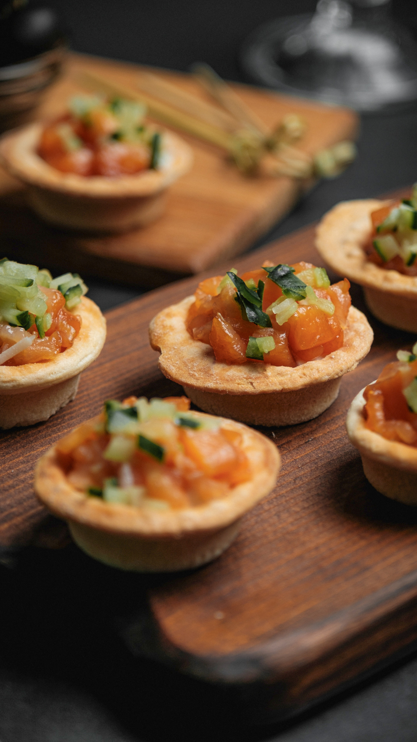 Salmon with Tartar Sauce Tartlet