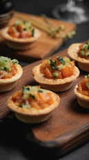 Salmon with Tartar Sauce Tartlet