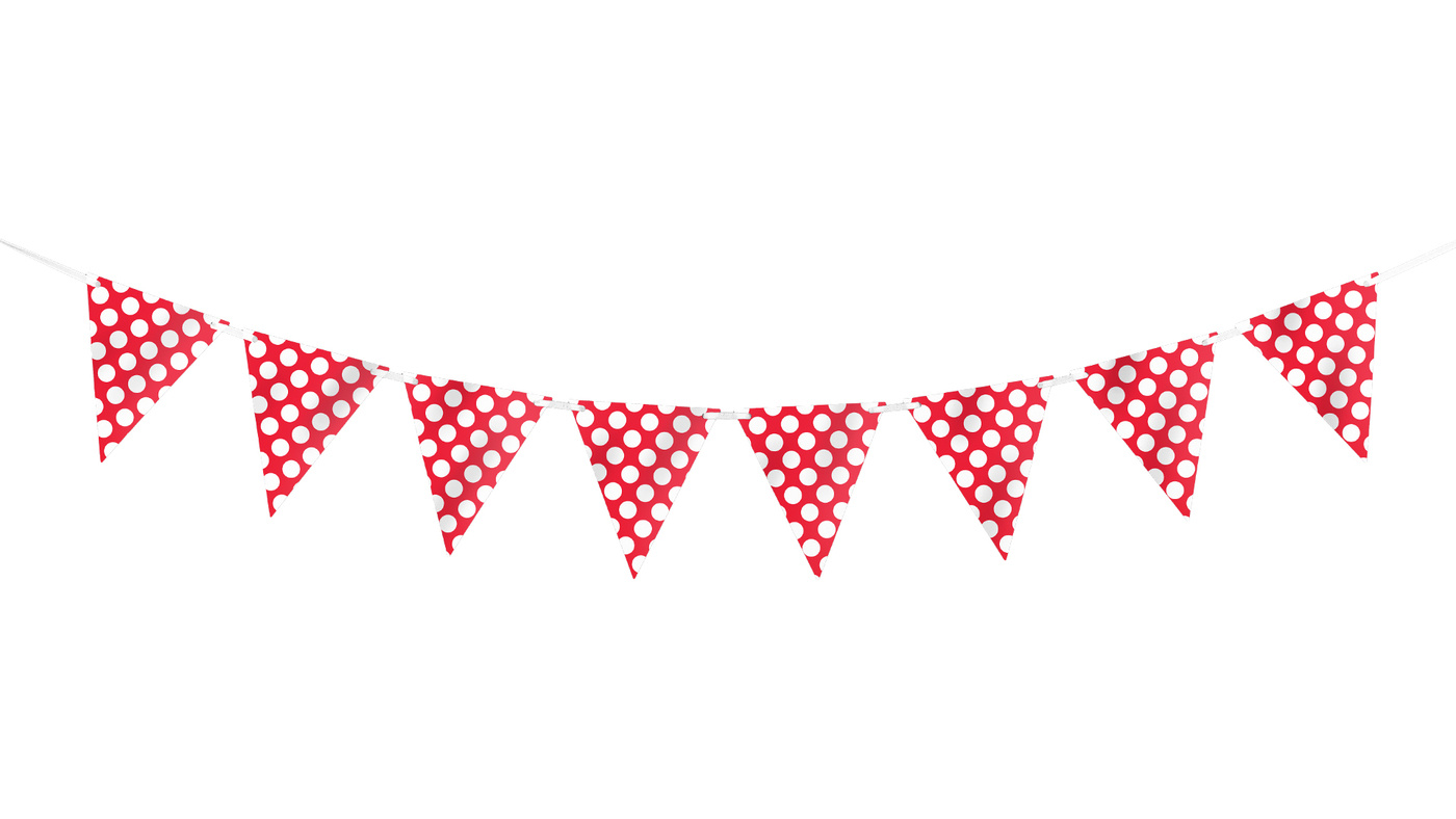 Red Polka Dots Bunting