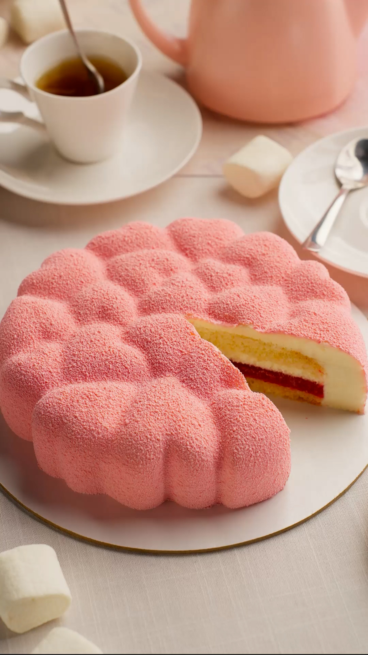 Strawberry & Vanilla Heart Entremets