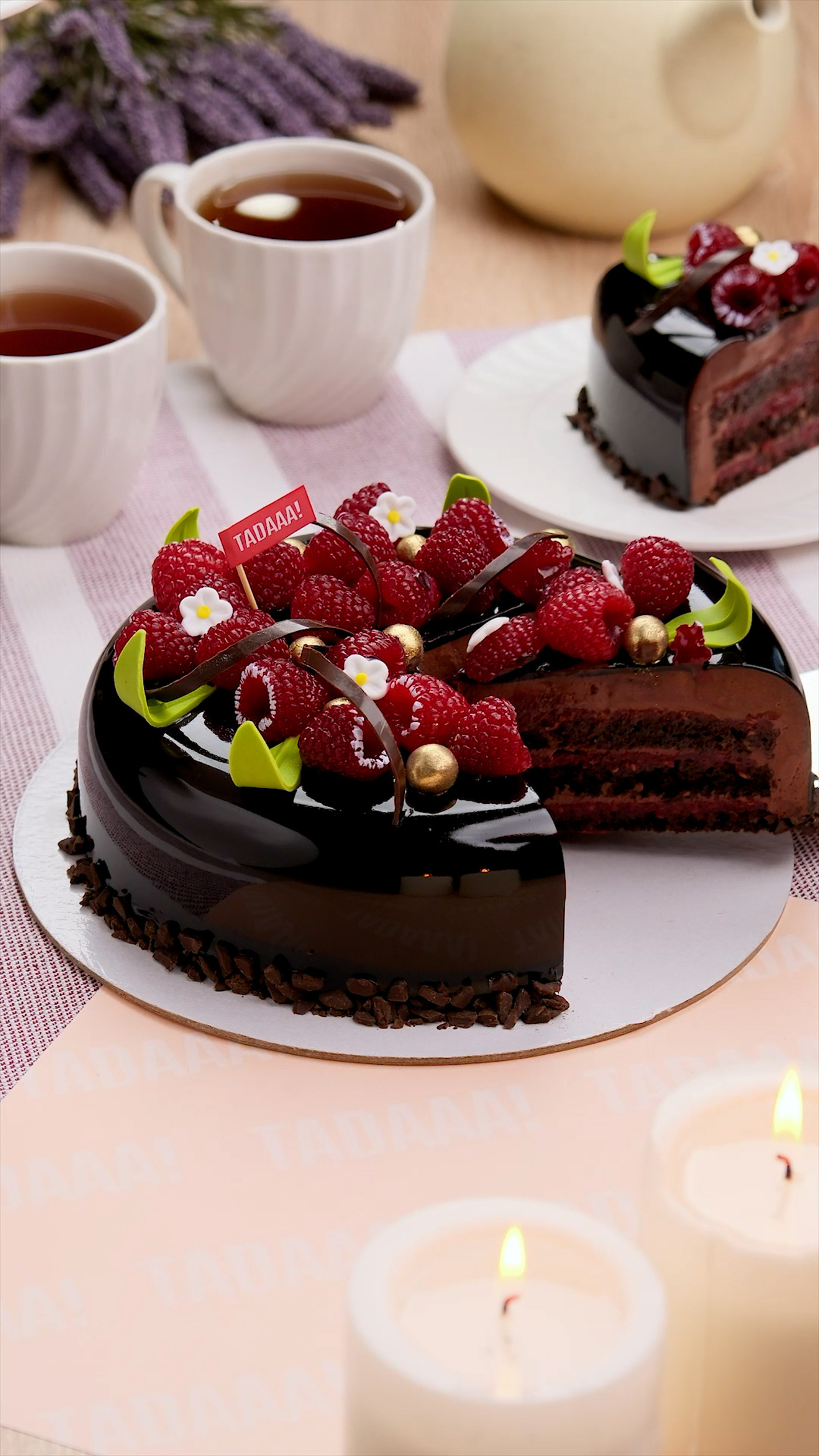 Zemallow Chocolate Framboisier Cake