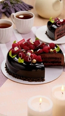 Zemallow Chocolate Framboisier Cake