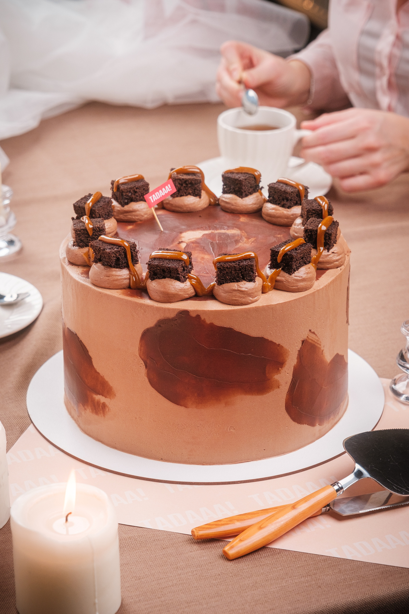 Cutter &Squidge’s Double Chocolate Salted Caramel Cake  8''