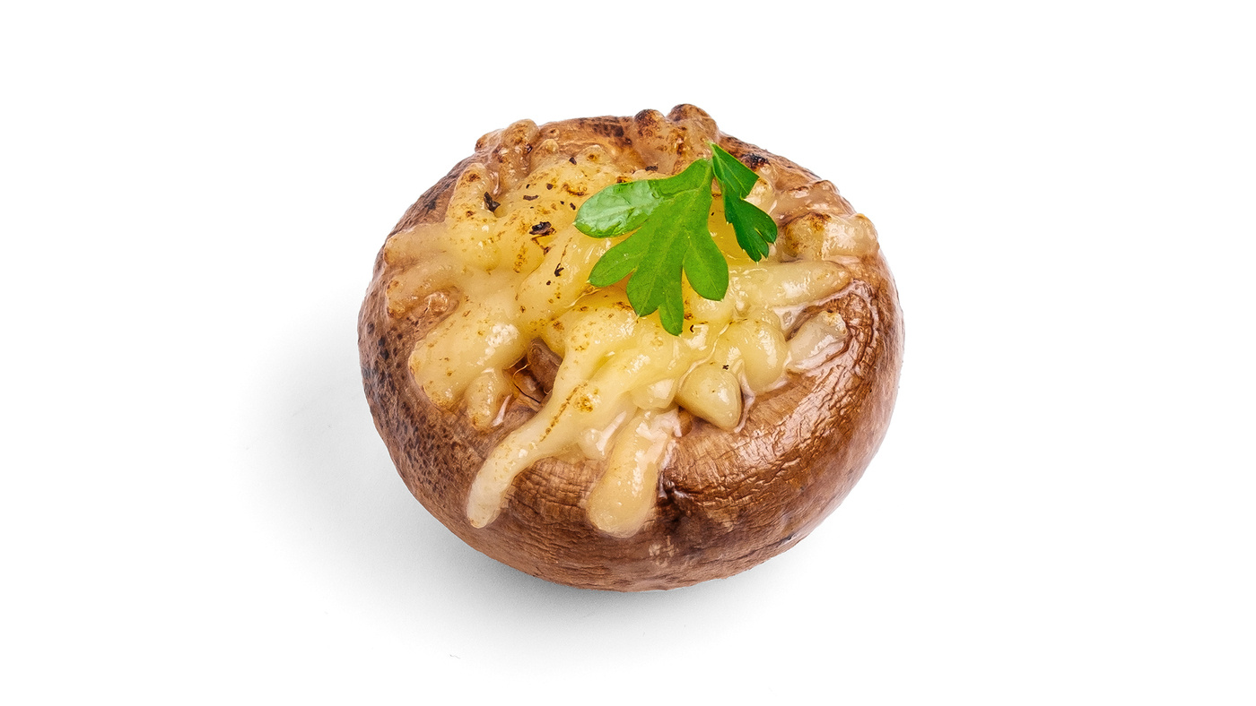 Mushroom Cups with Cheese