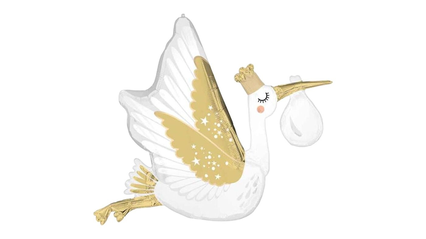 Stork Baby Delivery Foil Balloon 