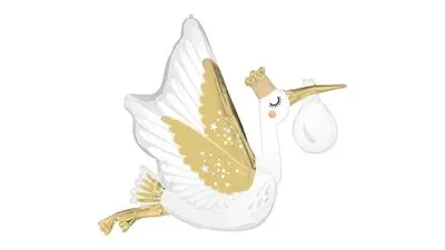 Stork Baby Delivery Foil Balloon 