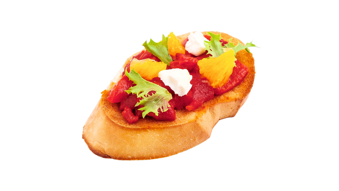 Pepper and Orange Tartine 