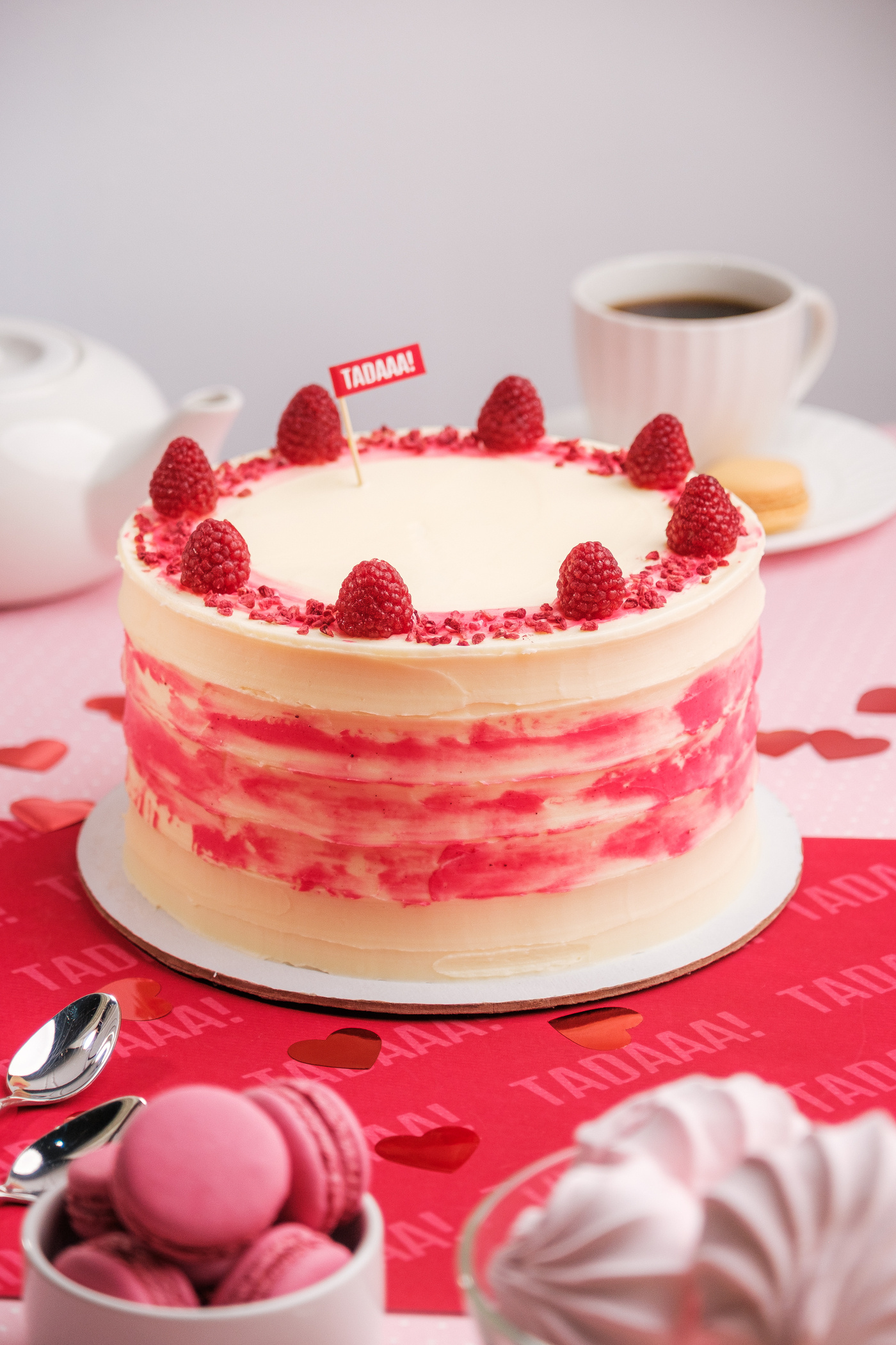 Vegan Gluten-Free Lemon and Raspberry Cake