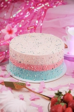 Girl Gender Reveal Cake