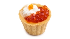 Caviar and Cottage Cheese Tartlet