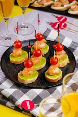 Prawn and Wasabi Canapé