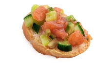 Salmon and Cucumber Tartine
