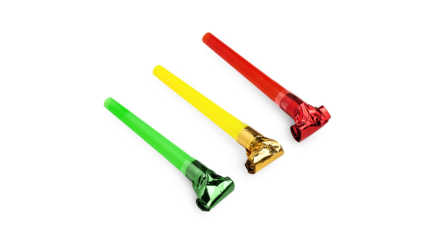 Festive Whistles Assorted Colours