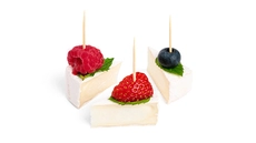 Camembert Cheese Bites with Seasonal Berries