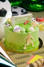 Football Vanilla Cake