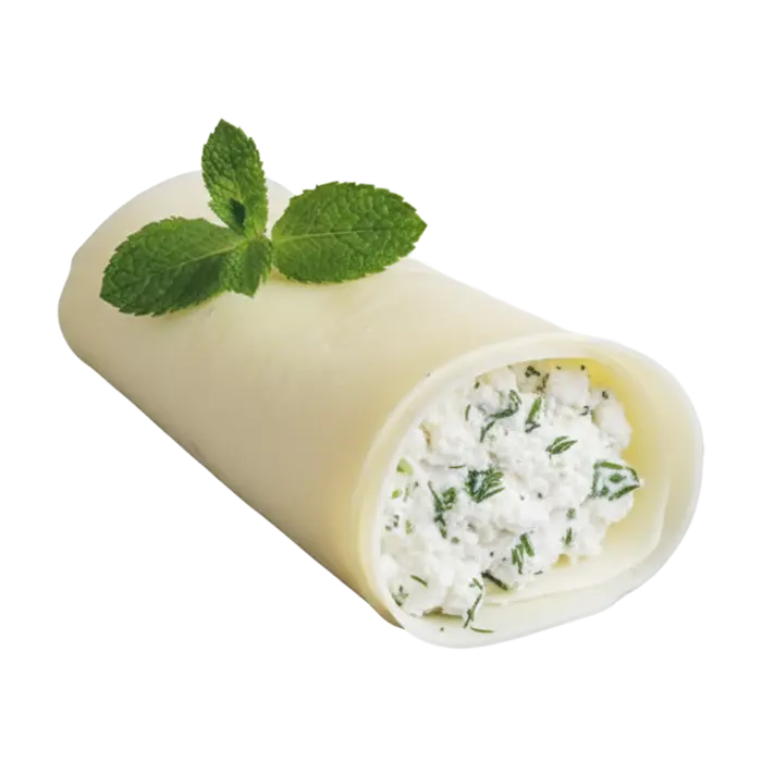 Sulguni Cheese filled with Nadugi and Mint