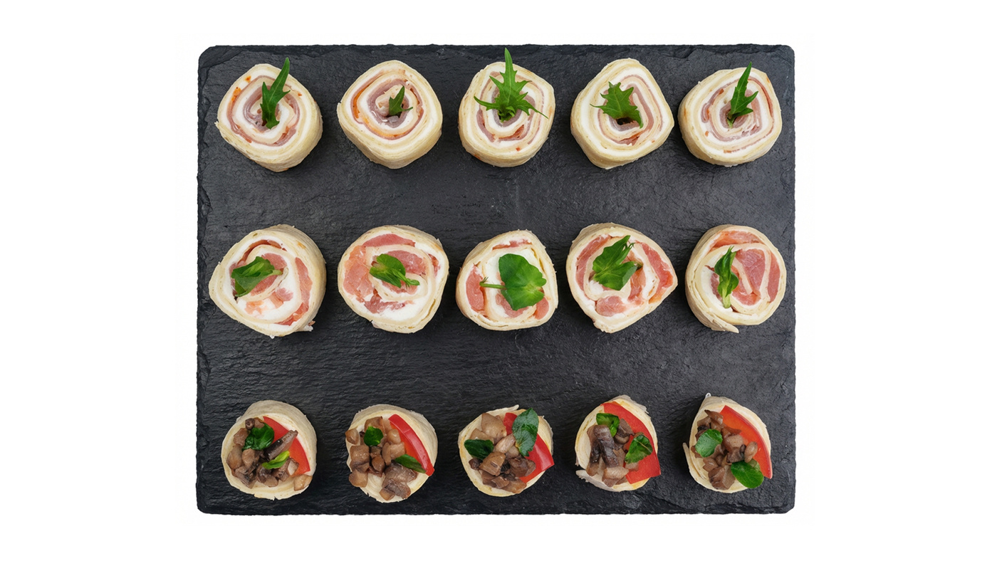 Mixed Roulades — Chicken, Salmon & Ham