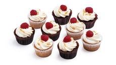 Raspberry & Caramel Cupcakes