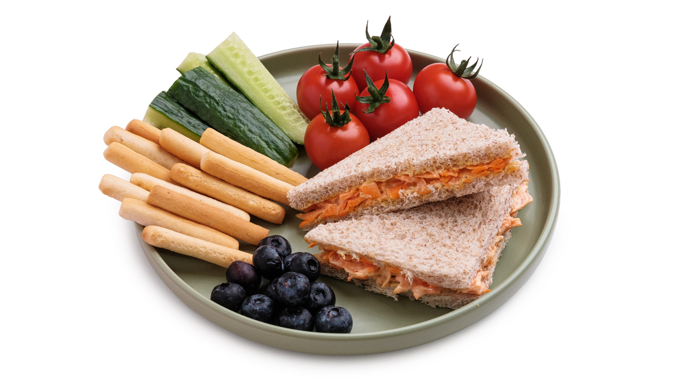 Kids Chicken Sandwich Lunch Plate