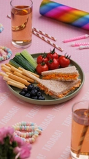 Kids Chicken Sandwich Lunch Plate