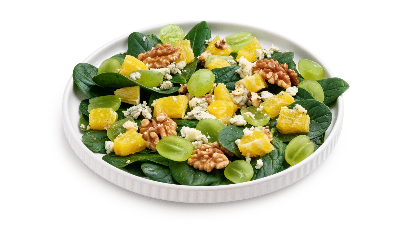 Orange, Grape & Stilton Salad Bowl
